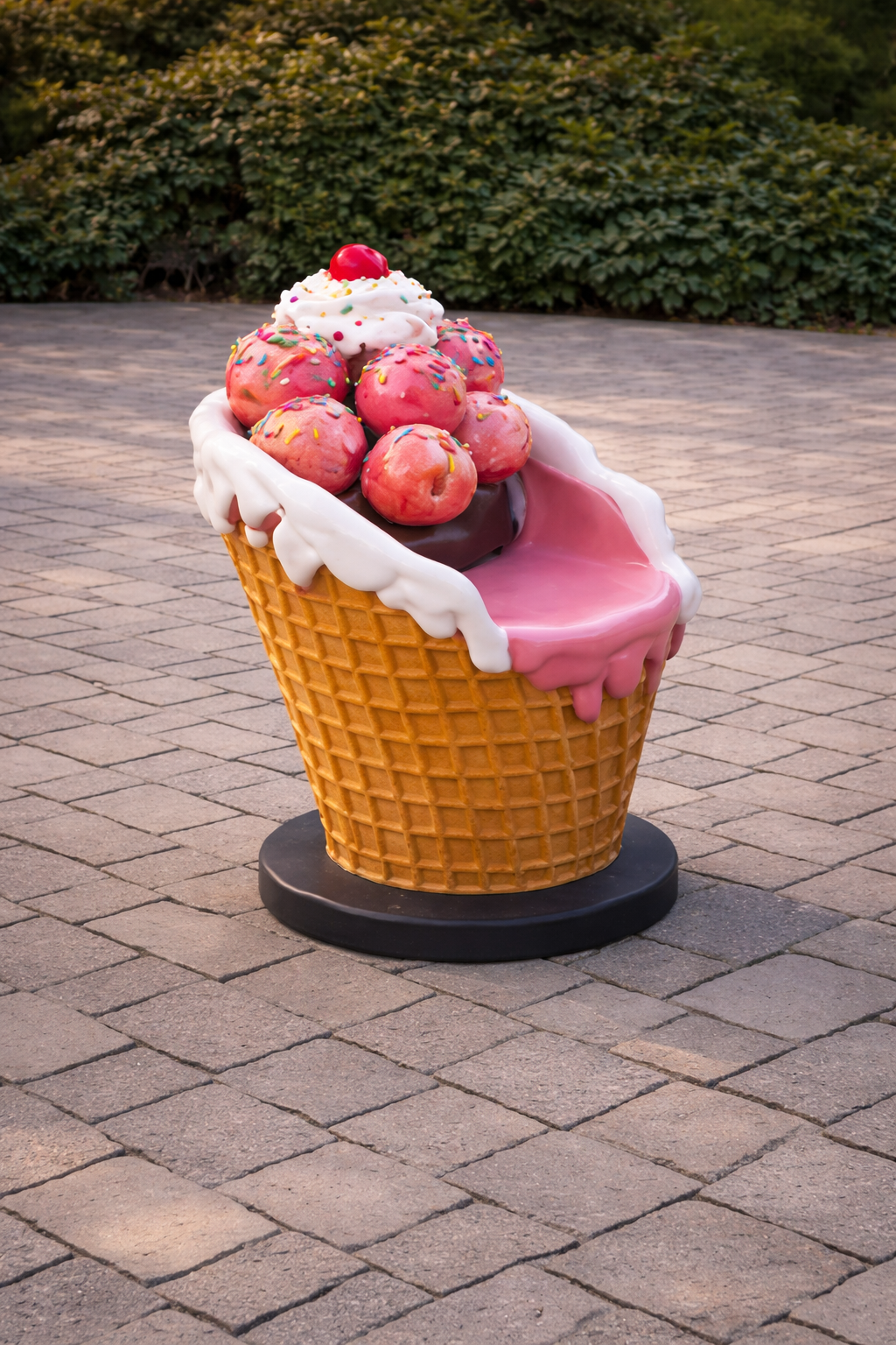 Ice Cream Scoop Dessert Chair with Toppings - Image 2