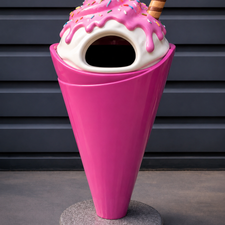 Ice cream Cone Trash Bin