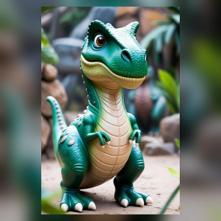 Baby T-Rex Statue