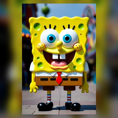 Yellow Square Statue